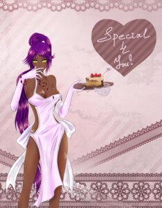 Rating: Questionable Score: 0 Tags: 1girls bleach brown_skin cake dark-skinned_female dark_skin erzhic female female_only purple_hair rule34 shihouin_yoruichi slit_pupils solo yellow_eyes User: bunchy7s