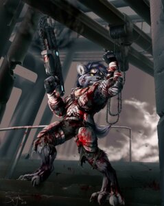 Rating: Questionable Score: 0 Tags: anthro armor blood blue_hair bodily_fluids body_armor chain cuisse e621 epic_games eyewear gears_of_war glasses gun hair holding_gun holding_object holding_ranged_weapon holding_weapon hyena lancer_(gears_of_war) lol_comments male mammal microsoft misplaced_spigot preyfar ranged_weapon solo spotted_hyena stairs standing vambrace weapon xbox_game_studios User: bunchy7s