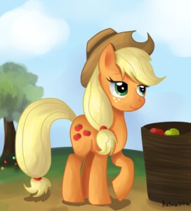 Rating: Safe Score: 0 Tags: absurd_res apple applejack_(mlp) clothing cloud cowboy_hat detailed_background e621 earth_pony equid equine female feral food friendship_is_magic fruit hasbro hat headgear headwear hi_res horse kalinavita mammal my_little_pony plant pony quadruped solo tail toony User: bunchy7s