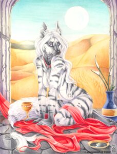 Rating: Questionable Score: 0 Tags: anthro biped breasts collar container cup desert e621 ear_piercing female goblet hyena kneeling mammal nude piercing priest scenery shinigamigirl silk solo striped_hyena tail User: bunchy7s