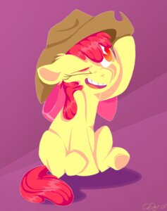 Rating: Safe Score: 0 Tags: 2013 absurd_res accessory amber_eyes apple_bloom_(mlp) bow_(feature) bow_accessory bow_ribbon clothing cowboy_hat e621 earth_pony equid equine female feral friendship_is_magic graystripe64 hair hair_accessory hair_bow hair_ribbon hasbro hat headgear headwear hi_res horse mammal my_little_pony one_eye_closed pony red_hair ribbons sitting solo young young_feral User: bunchy7s