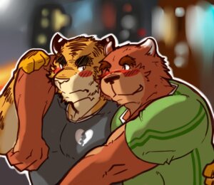 Rating: Questionable Score: 0 Tags: anthro anthro_on_anthro barazoku bear biceps blush clothing duo e621 eye_contact felid hi_res hug istani juuichi_mikazuki looking_at_another male mammal morenatsu muscular pantherine pecs shirt smile tank_top tiger tight_clothing topwear torahiko_ooshima User: bunchy7s Rating: Questionable Score: 0 Tags: anthro anthro_on_anthro barazoku bear biceps blush clothing duo e621 eye_contact felid hi_res hug istani juuichi_mikazuki looking_at_another male mammal morenatsu muscular pantherine pecs shirt smile tank_top tiger tight_clothing topwear torahiko_ooshima User: bunchy7s