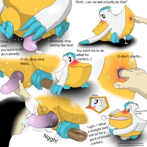 Rating: Explicit Score: 0 Tags: anal anus ass avian bird blush charmonic cum female fingering food gay human interspecies licking male pelipper penis pokemon pokephilia precum rule34 straight sweat tongue wings User: bunchy7s
