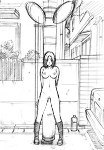 Rating: Explicit Score: 0 Tags: arms_behind exhibitionism female kneehighs monochrome moriya_naoki nipples nude oppai public_nudity rule34 sketch work_in_progress User: bunchy7s