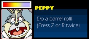 Rating: Safe Score: 0 Tags: angry anthro do_a_barrel_roll e621 english_text eyewear glasses lagomorph leporid low_res male mammal nintendo peppy_hare praiz rabbit red_eyes simple_background solo star_fox text User: bunchy7s