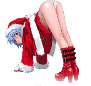 Rating: Explicit Score: 0 Tags: ass bent_over blue_hair blush boots buckle buckles christmas clothing female female_only hair hands_reach_floor high_heels human jpeg_artifacts neon_genesis_evangelion panties red_eyes rei_ayanami rule34 santa santa_costume shibata_masahiro shoes short_hair solo top-down_bottom-up underwear white_panties User: bunchy7s