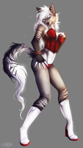 Rating: Safe Score: 0 Tags: alpha_channel black_body black_fur black_nose canid canine clothing corset e621 ear_piercing female fur grey_body grey_fur hair hi_res lingerie looking_at_viewer mammal piercing red_eyes simple_background snow-body solo topwear transparent_background white_body white_fur white_hair User: bunchy7s