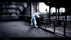 Rating: Questionable Score: 0 Tags: 2009 anthro blue_body blue_fur canid canine canis city clothing costume e621 fur fursuit graffiti grandfathered_content keenora male mammal outside photography_(artwork) real sad solo stripes text unknown_artist url wolf User: bunchy7s