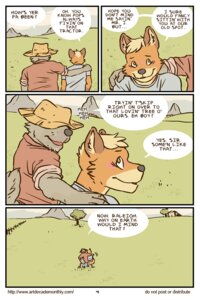 Rating: Safe Score: 0 Tags: age_difference anthro artdecade blush canid canine canis clothing comic cowboy dialogue dipstick_tail do_not_distribute e621 english_text farm farmer field fox hat headgear headwear male mammal markings mister_isringhousen outside raleigh_(artdecade) redneck rural southern tail tail_markings text url wolf User: bunchy7s