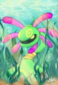 Rating: Safe Score: 0 Tags: 4te ambiguous_gender aquatic bubble cradily defensive detailed_background e621 echinoderm feral fossil_pokemon generation_3_pokemon green_body green_skin light looking_at_viewer markings nintendo pink_body pink_skin pokemon pokemon_(species) sand sea seabed seaweed signature solo standing sunlight tentacles underwater water yellow_eyes yellow_markings User: bunchy7s