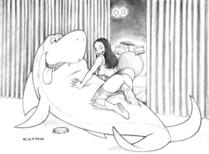 Rating: Explicit Score: 0 Tags: extro female hanna-barbera interspecies jabberjaw jabberjaw_(character) male penis pussy rule34 shark shelly_lamarine zoophilia User: bunchy7s