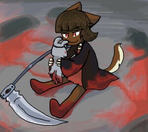 Rating: Safe Score: 0 Tags: anthro biped bittersweet_candy_bowl blood bodily_fluids child doll domestic_cat e621 felid feline felis female justin_(bcb) mammal melee_weapon molly_(bcb) necrololi_molly polearm scythe simple_background sitting smile solo taeshi_(artist) tail toony weapon young young_anthro young_female User: bunchy7s