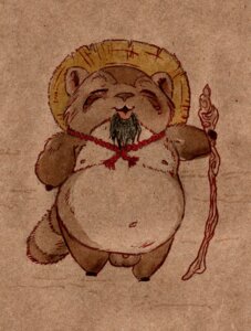 Rating: Explicit Score: 0 Tags: anthro balls beard big_balls biped brown_theme canid canine clothing e621 eyes_closed facial_hair genitals goatee hat hat_only headgear headgear_only headwear headwear_only heavyteeth jewelry male mammal markings mostly_nude navel necklace nipples open_mouth overweight overweight_anthro overweight_male penis raccoon_dog short_legs simple_background slightly_chubby solo staff standing striped_markings striped_tail stripes tail tail_markings tanuki User: bunchy7s