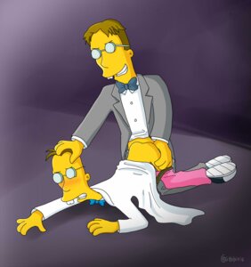 Rating: Explicit Score: 0 Tags: 2boys age_difference anal anal_penetration anal_sex blush bowtie brown_hair buckteeth clothes color doggy_style father_and_son forced_anal glasses holding_head human incest labcoat male male_only multiple_males no_visible_genitalia on_model pants_down professor_frink professor_frink_sr questionable_anatomy rule34 sex simple_background tagme the_simpsons yaoi User: bunchy7s