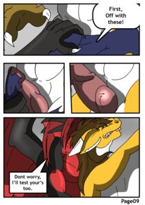 Rating: Explicit Score: 0 Tags: 2013 abs anthro balls biceps big_penis black_body black_horn black_scales comic dialogue dragon duo e621 english_text erection genitals hair hi_res horn male male/male multiple_scenes muscular mythological_creature mythological_scalie mythology nude pecs penis reptile rex_equinox scales scalie sex text transformation transformation_through_sex wyraach User: bunchy7s