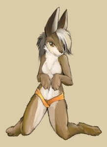 Rating: Questionable Score: 0 Tags: anthro barefoot biped breasts brown_body brown_eyes brown_fur canid canine canis clothed clothing domestic_dog e621 featureless_breasts feet female fur hair herding_dog kneeling looking_at_viewer mammal pastoral_dog pira simple_background solo tan_background topless welsh_corgi white_body white_fur User: bunchy7s
