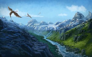 Rating: Safe Score: 0 Tags: 16:10 2011 ambiguous_gender avian beak cloud detailed_background e621 feathered_wings feathers feral flying friendship_is_magic gilda_(mlp) glacier group gryphon hasbro landscape moe_(artist) mountain my_little_pony mythological_avian mythological_creature mythology nature outside river sky tail valley widescreen wings User: bunchy7s
