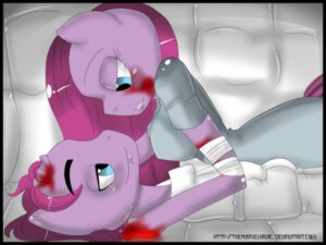 Rating: Questionable Score: 0 Tags: 4:3 anthro black_border blood blue_eyes bodily_fluids border crossgender duo e621 earth_pony equid equine eye_contact female friendship_is_magic hair hasbro hi_res horse looking_at_another male mammal my_little_pony pink_body pink_hair pinkamena_(mlp) pinkie_pie_(mlp) pony smile thepurplemaniac User: bunchy7s