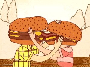 Rating: Questionable Score: 0 Tags: 2d_animation 4:3 animated animated_gif bacon bench burger clothing detailed_background duo e621 eyeless female food food_creature food_head for_a_head frame_by_frame humanoid humanoid_hands kissing living_burger loop love low_res male male/female meat meat_creature meat_head noseless not_furry object_head outside pink_clothing pink_topwear romantic romantic_couple shirt short_playtime tongue topwear unknown_artist what what_has_science_done yellow_clothing yellow_topwear User: bunchy7s
