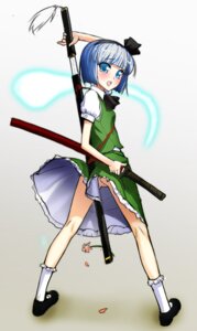 Rating: Explicit Score: 0 Tags: 1girls ankle_socks anklehighs ass blue_eyes blue_hair blush bob_cut female female_only flats footwear frilled_legwear frilled_socks ghost hairband hitodama katana mary_janes myon no_panties pussy ribbon rule34 scabbard sheathed_sword shoes short_hair silver_hair socks solo sword touhou uncensored unsheathing upskirt vagina weapon white_socks wind_lift youmu_konpaku youmu_konpaku_(ghost) yufu User: bunchy7s