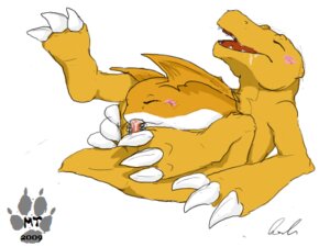 Rating: Explicit Score: 0 Tags: 2009 agumon color digimon digimon_(species) fellatio feral gay interspecies male male_only mikachutuhonen multiple_males oral patamon penis rule34 yaoi User: bunchy7s