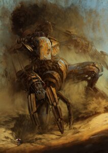 Rating: Safe Score: 0 Tags: desolate detailed detailed_background duo e621 hi_res human machine male mammal marcin_jakubowski not_furry realistic robot sand size_difference User: bunchy7s