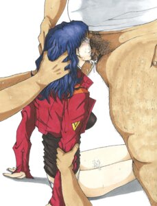 Rating: Explicit Score: 0 Tags: 1girls 3boys assisted_rape blue_hair blush breasts clothing cum cum_in_mouth deepthroat fat_male fellatio female forced forced_oral hand_on_head highres irrumatio large_breasts lostunicorn male marker_(medium) misato_katsuragi neon_genesis_evangelion no_pants oral overflow panties penis pubic_hair rape rule34 sweat tear traditional_media uncensored underwear User: bunchy7s