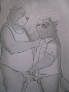 Rating: Explicit Score: 0 Tags: 2013 3:4 anthro balls bear bellyjob bodily_fluids bottomless canid canine clothed clothing duo e621 erection eye_contact eyewear foreskin genital_fluids genitals glasses greyscale hand_on_penis humanoid_genitalia humanoid_penis juuichi_mikazuki kounosuke_kuri looking_at_another male male/male mammal monochrome morenatsu open_clothing open_shirt open_topwear overweight penis precum raccoon_dog retracted_foreskin shadowkan666 shirt sketch smile tail tank_top tanuki topwear User: bunchy7s