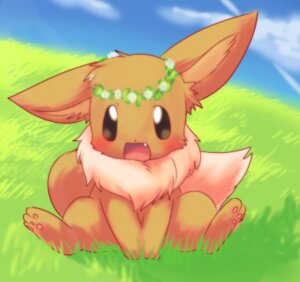Rating: Safe Score: 0 Tags: black_eyes blush brown_body brown_fur canid canine cloud detailed_background e621 eevee fangs female feral floral flower flower_crown flower_garland fur garland generation_1_pokemon grass grass_field head_wreath looking_at_viewer low_res mammal nintendo open_mouth outside pawpads paws plant pokemon pokemon_(species) salt_(artist) sitting sky solo tail teeth User: bunchy7s Rating: Safe Score: 0 Tags: black_eyes blush brown_body brown_fur canid canine cloud detailed_background e621 eevee fangs female feral floral flower flower_crown flower_garland fur garland generation_1_pokemon grass grass_field head_wreath looking_at_viewer low_res mammal nintendo open_mouth outside pawpads paws plant pokemon pokemon_(species) salt_(artist) sitting sky solo tail teeth User: bunchy7s
