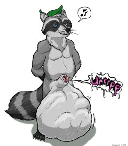 Rating: Explicit Score: 0 Tags: 2011 anthro balls cock_vore e621 english_text genitals hi_res inside_balls male mammal musical_note musical_symbol nude penile penis procyonid raccoon simple_background smile solo strega symbol tail text vore whiskers white_background User: bunchy7s