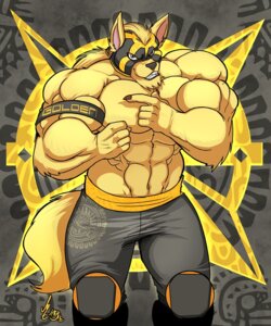 Rating: Safe Score: 0 Tags: abs anthro belt biceps big_muscles biped blonde_hair bottomwear canid canine canis chest_tuft claws clothed clothing digital_media_(artwork) domestic_dog e621 fangs fur green_eyes grin hair huge_muscles jaeh knee_pads long_hair looking_at_viewer male mammal mask muscular muscular_anthro muscular_male pants pecs ponytail pose smile solo standing tail teeth topless tuft User: bunchy7s Rating: Safe Score: 0 Tags: abs anthro belt biceps big_muscles biped blonde_hair bottomwear canid canine canis chest_tuft claws clothed clothing digital_media_(artwork) domestic_dog e621 fangs fur green_eyes grin hair huge_muscles jaeh knee_pads long_hair looking_at_viewer male mammal mask muscular muscular_anthro muscular_male pants pecs ponytail pose smile solo standing tail teeth topless tuft User: bunchy7s