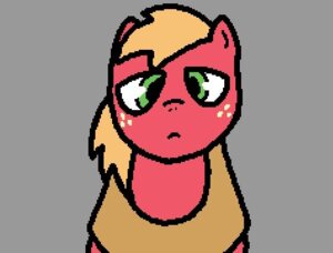 Rating: Safe Score: 0 Tags: banned_from_equestria big_macintosh_(mlp) digital_media_(artwork) e621 earth_pony equid equine feral freckles friendship_is_magic frown green_eyes grey_background hair harness hasbro horse looking_at_viewer low_res male mammal my_little_pony onihidden orange_hair pixel_(artwork) plow_yoke pony red_body simple_background solo User: bunchy7s