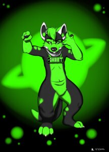 Rating: Safe Score: 0 Tags: 2012 3_toes 4_fingers barefoot black_body black_fur black_nose claws dipstick_tail e621 feet fingers front_view fur gesture green_body green_eyes green_fur green_hair hair hand_gesture hi_res jewelry kangaroo konicoon looking_at_viewer macropod male mammal markings marsupial multicolored_tail necklace paws plate_necklace pointing pointing_at_viewer pouch_(anatomy) short_hair skrat_kangaroo smile solo space standing tail tail_markings toeless_(marking) toes white_body white_fur User: bunchy7s
