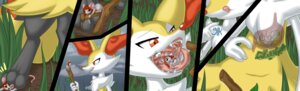 Rating: Questionable Score: 0 Tags: 3_toes 4_fingers ambiguous_gender anatomy anthro barefoot big_ears bodily_fluids braixen brown_eyes canid canine cloud comic dirt drooling duo e621 eating english_text fan_character feet female feral fingers frown fur generation_6_pokemon glistening grasp grass grey_body grey_fur hair happy hi_res holding_object inner_ear_fluff inside_stomach internal leaf long_hair looking_down looking_up lying mammal micro micro_ambiguous micro_anthro mouse muhny murid murine nintendo nude on_front on_ground one_eye_closed open_mouth orange_body orange_eyes orange_fur orange_nose organs outside pawpads paws plant pokemon pokemon_(species) raised_arm red_(muhny) red_hair red_nose rodent saliva scared shadow sharp_teeth size_difference sky smaller_ambiguous smile standing stare stepped_on stick stomach teeth text toes tongue tongue_out tuft vore wood yellow_body yellow_fur User: bunchy7s
