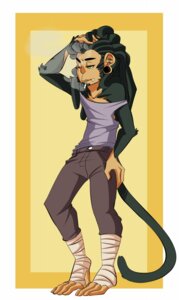 Rating: Safe Score: 0 Tags: dreadlocks e621 feet fur hair haplorhine hi_res hindpaw male mammal mitarashi monkey paws prehensile_feet primate solo toes User: bunchy7s