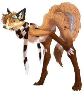 Rating: Safe Score: 0 Tags: amber_eyes ambiguous_gender anthro canid canine e621 eyewear goggles kesame_(artist) mammal maned_wolf mostly_nude nude scarf simple_background solo source_request sullivan tail white_background witherlings User: bunchy7s