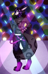 Rating: Safe Score: 0 Tags: 1_arm_warmer 3_toes 5_fingers accessory alternative_fashion anklet anthro arm_warmers armband armwear band-aid band-aid_on_face band-aid_on_nose bandage bandage_on_face bandage_on_nose belt biped black_anklet black_armband black_bondage_pants black_bottomwear black_bracelet black_clothing black_hair black_kerchief black_markings black_nose black_pants black_stripes bondage_pants bottomwear bracelet canid canine claws clothed clothing coontail_hair digital_drawing_(artwork) digital_media_(artwork) digitigrade e621 facial_piercing feet femboy fingerless_gloves fingers footwear fur furgonomic_piercing furgonomics geekidog gloves grey_arm_warmers grey_armwear grey_body grey_clothing grey_fur hair hand_on_hip handwear heart_(marking) hi_res jewelry jinx_(bunxbutt) kerchief legband legwear looking_at_viewer looking_back looking_back_at_viewer male mammal markings multicolored_arm_warmers multicolored_armwear multicolored_body multicolored_clothing multicolored_fur multicolored_hair muzzle_piercing neon_lights nose_piercing pants pattern_arm_warmers pattern_armwear pattern_clothing pawpads piercing purple_band-aid purple_clothing purple_fingerless_gloves purple_footwear purple_gloves purple_hair purple_handwear purple_legwear purple_socks purple_straps purple_toeless_socks rear_view scene_(fashion) scene_haircut shaded short_hair smile socks solo spiked_anklet spiked_armband spiked_bracelet spiked_legband spikes spotlight spots spotted_body spotted_fur spotted_markings spotted_tail standing straps striped_arm_warmers striped_armwear striped_body striped_clothing striped_fur striped_hair striped_markings stripes tail tail_markings toeless_footwear toeless_legwear toeless_socks toes topless two_tone_hair white_belt white_pawpads User: bunchy7s