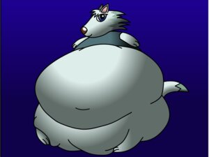 Rating: Questionable Score: 0 Tags: 4:3 animal_crossing anthro arctic_wolf blue_background canid canine canis clothing digital_media_(artwork) e621 expansion female fur grey_clothing grey_shirt grey_topwear mammal morbidly_obese morbidly_obese_anthro morbidly_obese_female nintendo no-straight-lines_(artist) obese obese_anthro obese_female overweight overweight_anthro overweight_female shirt simple_background solo topwear white_body white_fur whitney_(animal_crossing) wolf User: bunchy7s