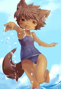 Rating: Questionable Score: 0 Tags: anthro biped breasts brown_eyes brown_hair camel_toe canid canine clothing e621 fangs female fox hair jumping mammal one-piece_swimsuit open_mouth outside pasikon school_swimsuit short_hair sky small_breasts solo splash swimwear tail teeth water User: bunchy7s