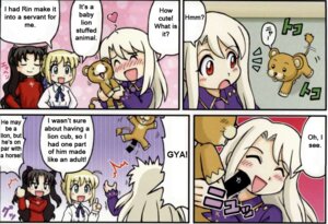 Rating: Questionable Score: 0 Tags: 1boy 3girls artoria_pendragon english_text fate/stay_night fate_(series) female illyasviel_von_einzbern lion male multiple_females multiple_girls rule34 saber text tohsaka_rin User: bunchy7s