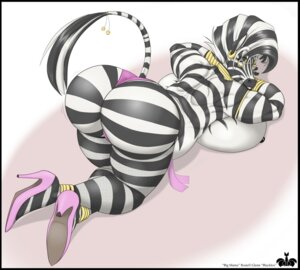 Rating: Questionable Score: 0 Tags: "big_mama"_rosie_(blackfox85) anthro ass_up bell big_breasts big_butt biped blackfox85 bracelet breast_squish breasts butt clothed clothing curvy_figure digital_media_(artwork) e621 ear_piercing equid equine eyewear feet female fishnet_clothing footwear glasses high_heels huge_breasts jewelry legwear looking_at_viewer looking_back mammal mature_anthro mature_female nipples piercing pumps rear_view shoes solo squish stockings stripes thong topless underwear voluptuous zebra User: bunchy7s