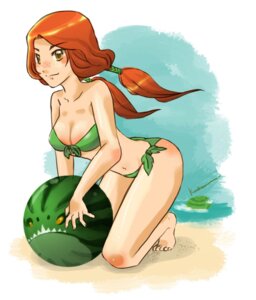 Rating: Safe Score: 0 Tags: bikini breasts cleavage clothed clothing dota e621 female freckles grandfathered_content hair human human_only kneeling leviathan_the_tidehunter lyralei_the_windranger mammal navel not_furry orange_hair red_hair solo spidercandy swimwear tight_clothing two-piece_swimsuit valve valve_corporation User: bunchy7s