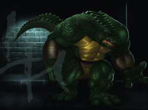 Rating: Safe Score: 0 Tags: abs alligator alligatorid anthro bandage belt biceps big_muscles biped bottomless claws clenched_teeth clothed clothing crocodilian e621 fangs flexing green_body green_skin hi_res huge_muscles karuma9 leatherhead male muscular muscular_anthro muscular_male orange_eyes pecs pose reptile scales scalie sewer solo standing tail teenage_mutant_ninja_turtles teeth thick_tail topless User: bunchy7s