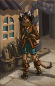 Rating: Safe Score: 0 Tags: alternative_fashion anthro belt bottomwear braided_hair clothing domestic_cat e621 emikochan eyewear felid feline felis female goggles hair hi_res mammal piercing scarf shorts solo steampunk tail User: bunchy7s