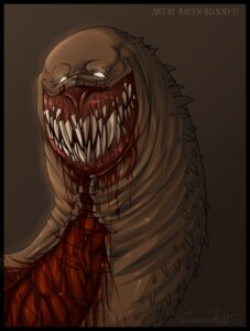 Rating: Questionable Score: 0 Tags: ambiguous_gender annelid blood bodily_fluids creepy e621 gore grin guts hi_res monster nightmare_fuel nightmare_stare organs raven-blood-13 scary smile solo teeth what worm User: bunchy7s