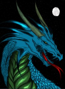 Rating: Safe Score: 0 Tags: 2012 ambiguous_gender blue_body blue_scales bust_portrait dragon e621 feral forked_tongue horn moon mythological_creature mythological_scalie mythology portrait scales scalie solo tongue unknown_artist User: bunchy7s
