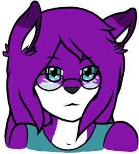 Rating: Safe Score: 0 Tags: anthro blue_eyes canid canine clothing dani_(daniruu) daniruu e621 eyewear female fox fur glasses hair low_res mammal purple_body purple_fur purple_hair shirt simple_background solo tank_top topwear white_background User: bunchy7s Rating: Safe Score: 0 Tags: anthro blue_eyes canid canine clothing dani_(daniruu) daniruu e621 eyewear female fox fur glasses hair low_res mammal purple_body purple_fur purple_hair shirt simple_background solo tank_top topwear white_background User: bunchy7s