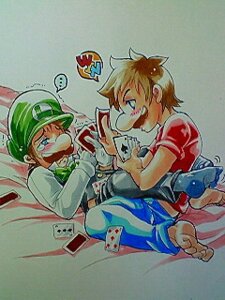 Rating: Explicit Score: 0 Tags: artist_request barefoot brother brothers brown_hair card clothes color facial_hair hair hat human incest luigi male male_only mario mario_(series) moustache multiple_males nintendo rule34 tagme yaoi User: bunchy7s
