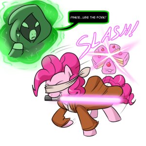 Rating: Safe Score: 0 Tags: 1:1 blindfold cake crossover cutlery dessert duo e621 earth_pony equid equine female feral food fork friendship_is_magic fur hair hasbro holding_melee_weapon holding_object holding_sword holding_weapon horse kitchen_utensils lightsaber male mammal melee_weapon mouth_hold my_little_pony object_in_mouth parody pink_body pink_fur pink_hair pink_lightsaber pinkie_pie_(mlp) pony quadruped simple_background smile star_wars sword sword_in_mouth tail tools unknown_artist weapon weapon_in_mouth white_background zecora_(mlp) User: bunchy7s