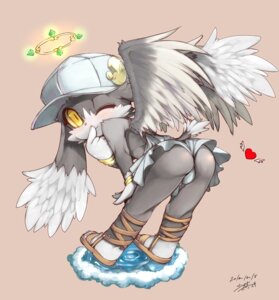 Rating: Questionable Score: 0 Tags: 2008 angel anthro bandai_namco bottomwear bulge butt clothed clothing crossdressing crown domestic_cat e621 feathered_wings feathers felid feline felis femboy fur gem grey_body grey_fur halo hat headgear headwear hi_res klonoa klonoa_(series) long_ears looking_at_viewer male mammal one_eye_closed pac-man pac-man_(series) presenting pupils shaolin_bones simple_background skirt slit_pupils smile solo tan_background teasing thong tiara underwear white_body white_fur wings wink yellow_eyes young User: bunchy7s
